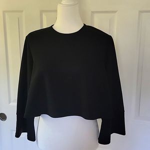The Fifth Black Top with Bell Sleeves Size M